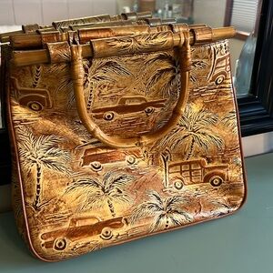 BRAHMIN Copa Cabana Gold Metallic